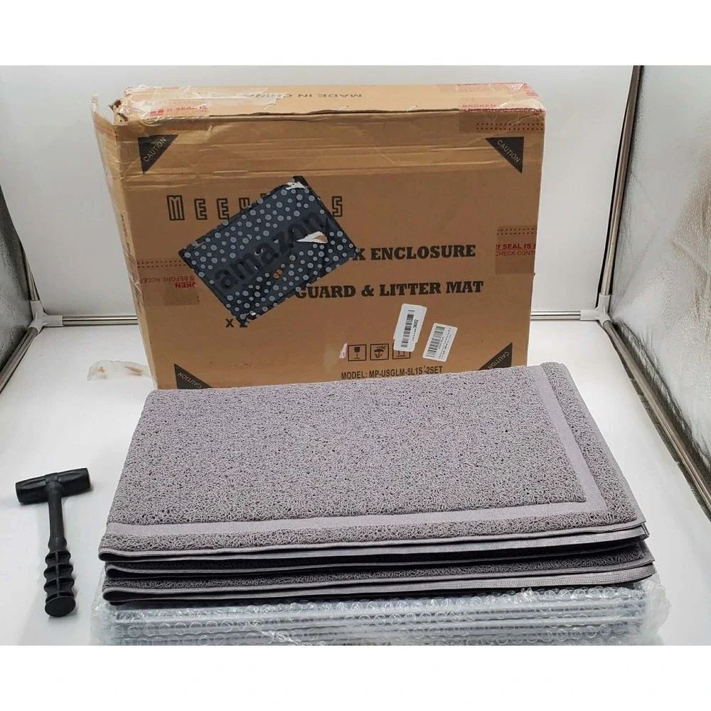 Meexpaws Cat Litter Box Enclosure Splash Guard Extra Large 28L x 21.5W x 18H Inc